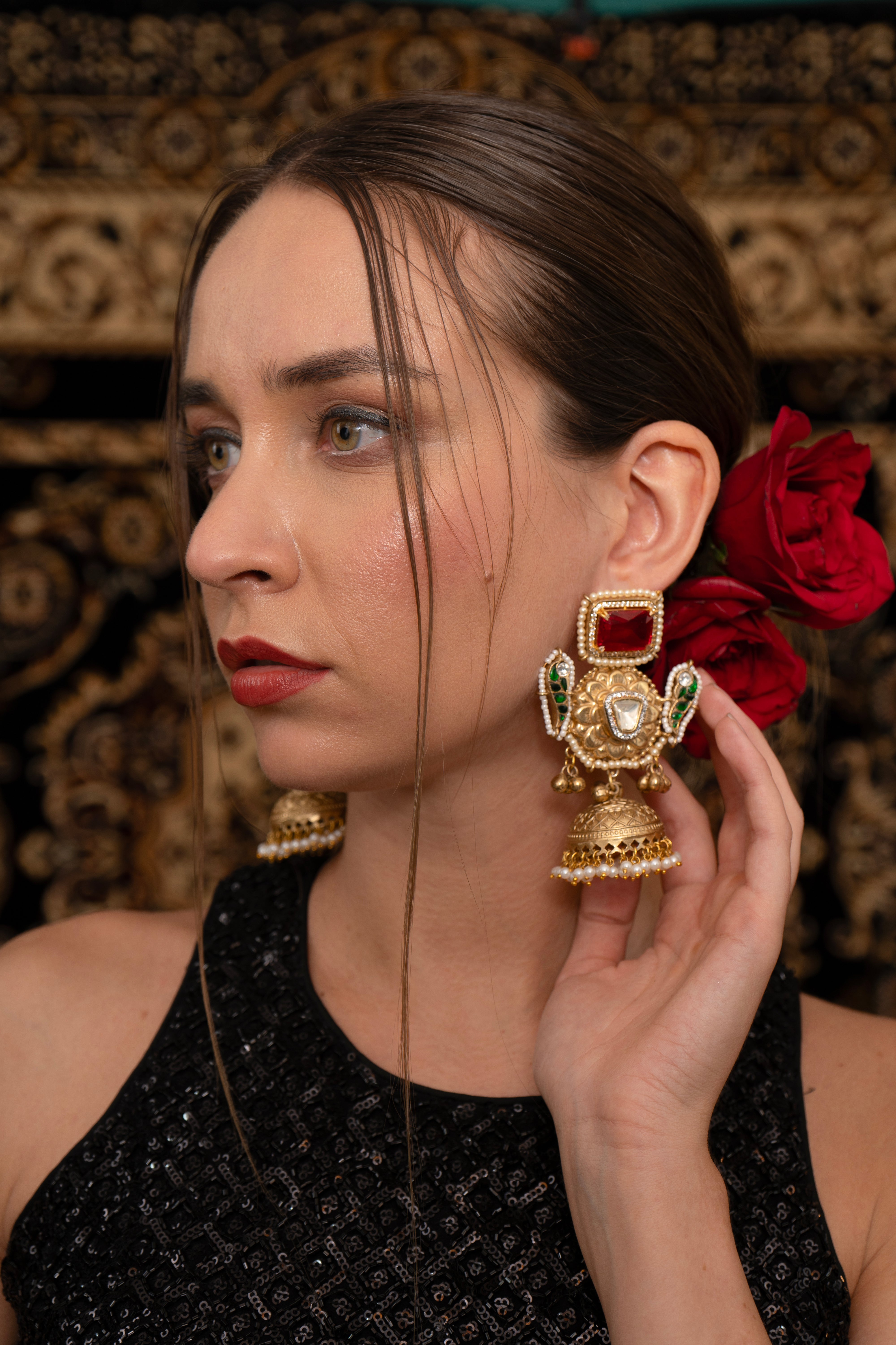 Madhubala jadau Earings